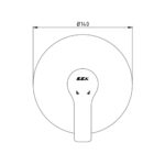ECA Luna Altın Ankastre Duş Bataryası - 102867106-Y - Ankastre Duş Bataryası - 1