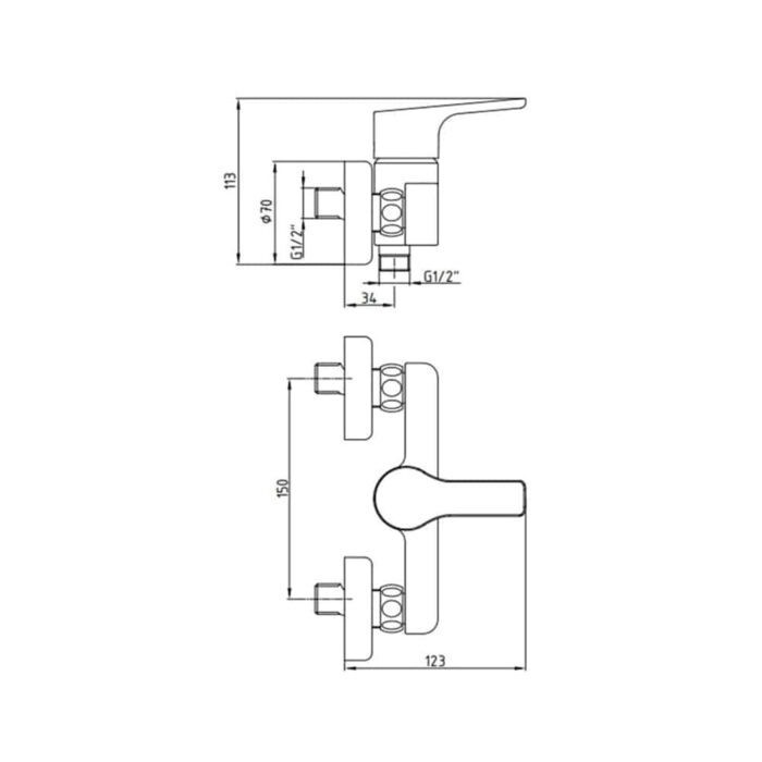 ECA Luna Altın Duş Bataryası