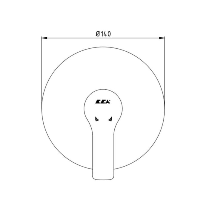 ECA Luna Ankastre Duş Bataryası - 102167106-Y - Ankastre Duş Bataryası - 1