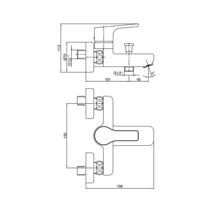 ECA Luna Banyo Bataryası, Altın - 102802450 - Banyo Bataryası - 1