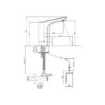 ECA Luna Fotoselli Lavabo Musluğu, Pilli - 108108055 - Fotoselli Lavabo Bataryası - 1