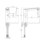 ECA Luna Lavabo Bataryası XL, Altın - 102808955 - Lavabo Bataryası - 1