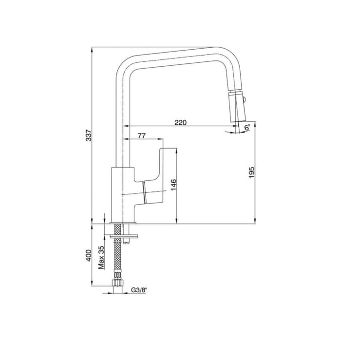 ECA Luna Mafsallı Eviye Bataryası Xl - 102118049 - Mutfak Eviye Bataryası - 1