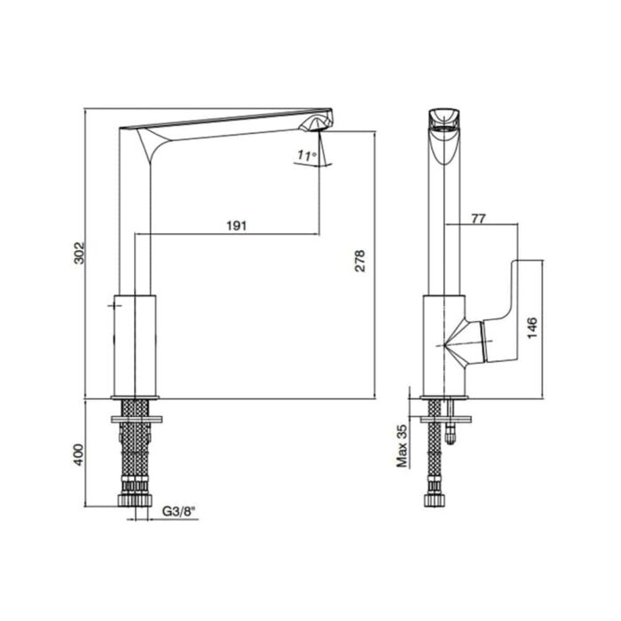 ECA Luna Paslanmaz Çelik Eviye Bataryası - 102518043 - Mutfak Eviye Bataryası - 1