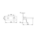 ECA Luna Rozetli Ankastre Lavabo Bataryası - 102167606-K - Ankastre Lavabo Bataryası - 1
