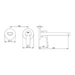 ECA Luna Rozetli Ankastre Lavabo Bataryası - 102167606-K - Ankastre Lavabo Bataryası - 2