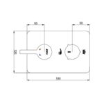 ECA Mina Çift Yollu Ankastre Duş Bataryası