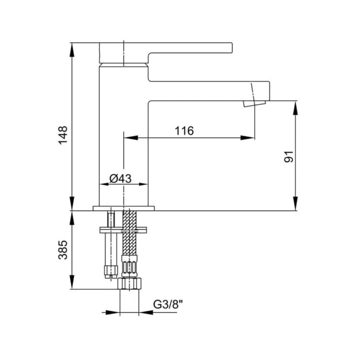 ECA Mina Lavabo Bataryası - 102108938H - Lavabo Bataryası - 1