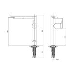 ECA Mina Yüksek Tip Lavabo Bataryası