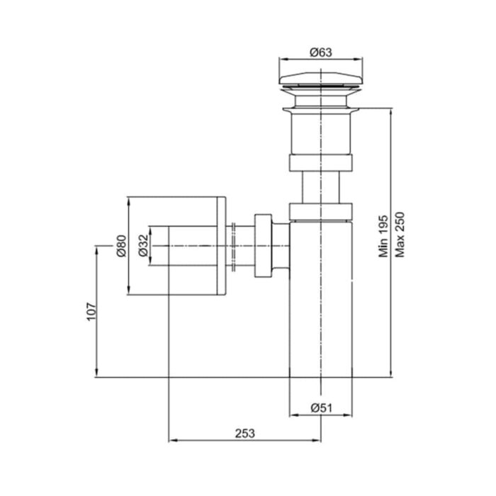 ECA Minimal Lavabo Ve Eviye Sifonu - 102119023 - Banyo ve Mutfak Tamamlayıcı Gereçleri - 1