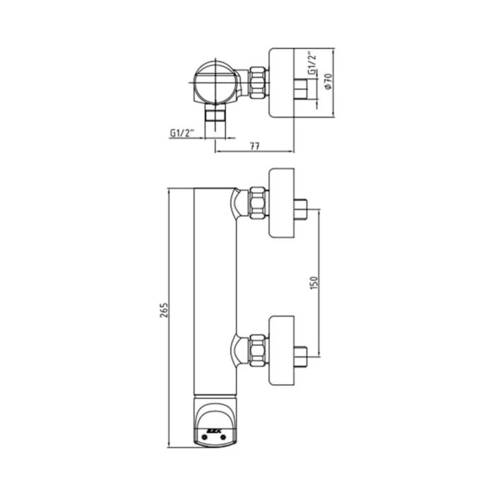 ECA Myra Aplike Duş Bataryası - 102154023H - Duş Bataryası - 1