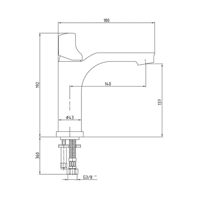 ECA Myra Dokunmatik Lavabo Bataryası - 102188031H - Lavabo Bataryası - 1