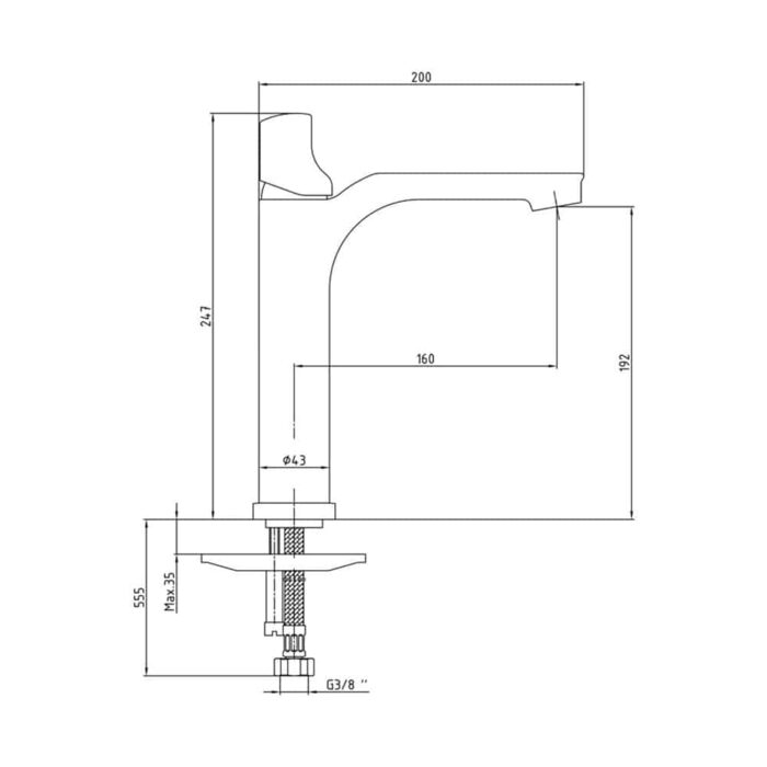 ECA Myra Dokunmatik XL Lavabo Bataryası - 102188029H - Lavabo Bataryası - 1