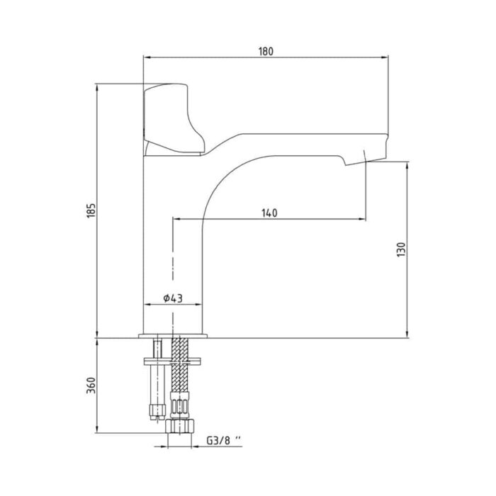 ECA Myra Lavabo Bataryası - 102108986H - Lavabo Bataryası - 1