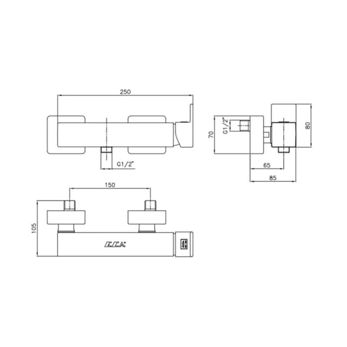 ECA Natura Duş Bataryası - 402154004 - Duş Bataryası - 1