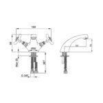 ECA Neo Klasik Lavabo Bataryası - 102108351 - Lavabo Bataryası - 1