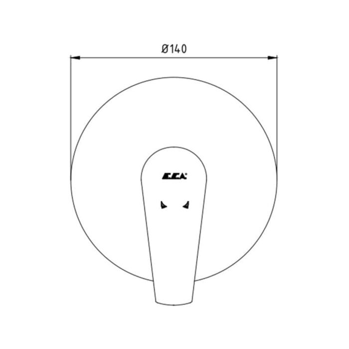 ECA Niobe Ankastre Duş Bataryası - 102167113-Y - Ankastre Duş Bataryası - 1