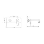 ECA Niobe Rozetli Ankastre Lavabo Bataryası - 102167613-K - Ankastre Lavabo Bataryası - 2