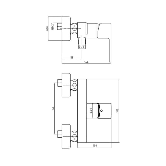 ECA Nita Duş Bataryası - 102154026 - Duş Bataryası - 1