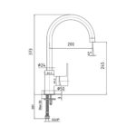 ECA Nita Kırmızı-Krom Esnek Uçlu Eviye Bataryası