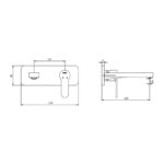 ECA Nita Rozetli Ankastre Lavabo Bataryası