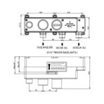 ECA Novita Üç Yollu Ankastre Banyo Bataryası Sıva Altı Grubu
