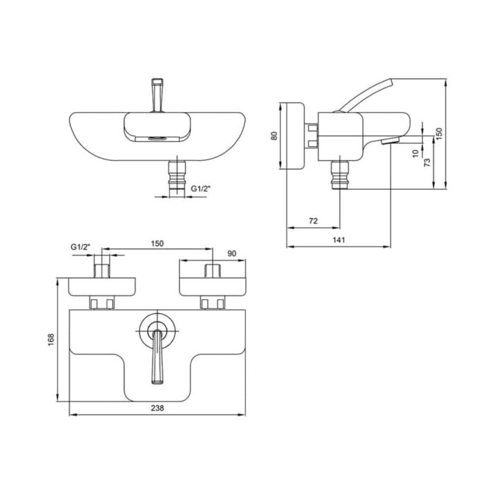 ECA Novita Banyo Bataryası - 102102447H - Banyo Bataryası - 1