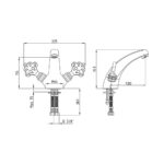 ECA Osmanlı Lavabo Bataryası - 102208002 - Kurna Musluğu, Lavabo Bataryası - 1