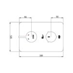 ECA Purity İki Yollu Ankastre Duş Bataryası
