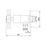 ECA Quadrille Ara Taharet Musluğu Altın - 102811079 - Tahret Muslukları - 1