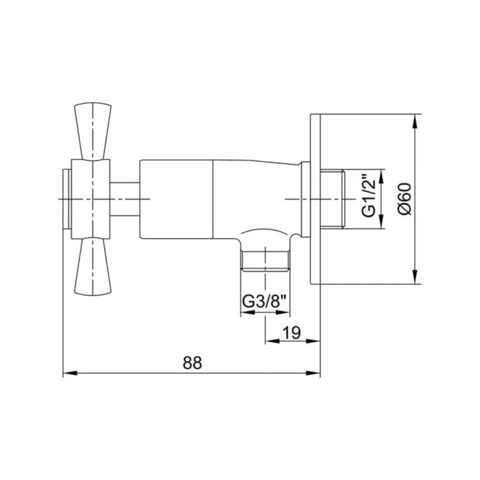 ECA Quadrille Ara Taharet Musluğu Altın - 102811079 - Tahret Muslukları - 1