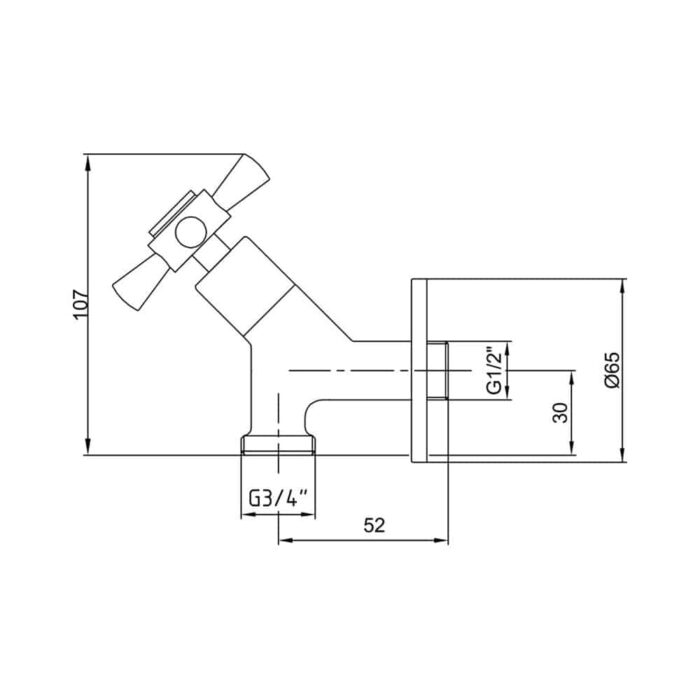 ECA Quadrille Çamaşır Musluğu ECA Quadrille Çamaşır Musluğu - 102109205 - Çamaşır Musluğu - 1
