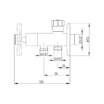 ECA Quadrille Klozet Musluğu - 102111090 - Tahret Muslukları - 1