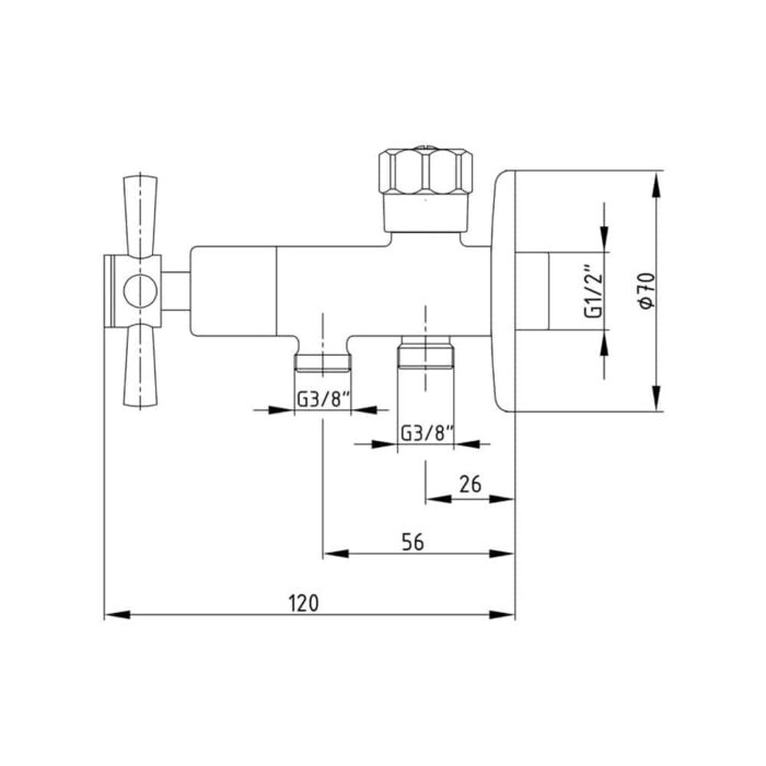 ECA Quadrille Klozet Musluğu