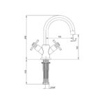 ECA Quadrille Lavabo Bataryası - 102108396 - Lavabo Bataryası - 1