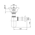 ECA Standart Lavabo Sifonu - 102119018 - Basmalı Sifon , Gider (Pop-Up) - 1