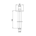 ECA Tavandan 17 cm Duş Dirseği