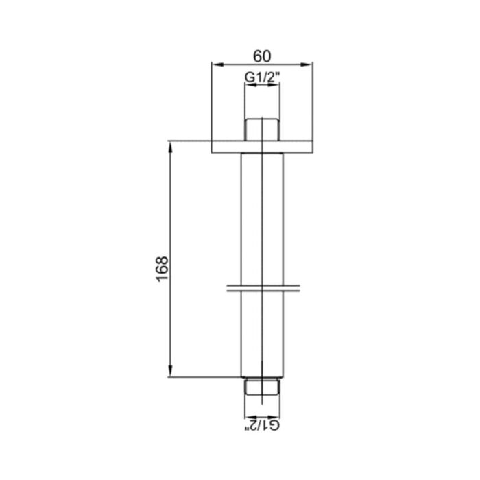 ECA Tavandan 17 cm Duş Dirseği