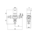 ECA Termostatik Karışım Vanası - 402163001 - Havlupan ve Radyatör Vanaları - 1