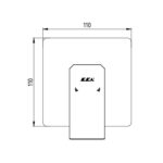 ECA Tiera Ankastre Duş Bataryası - 102167105-K - Ankastre Duş Bataryası - 1