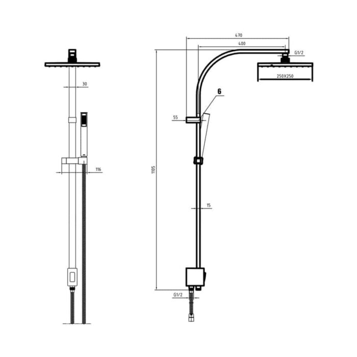ECA Tiera Duş Kolonu
