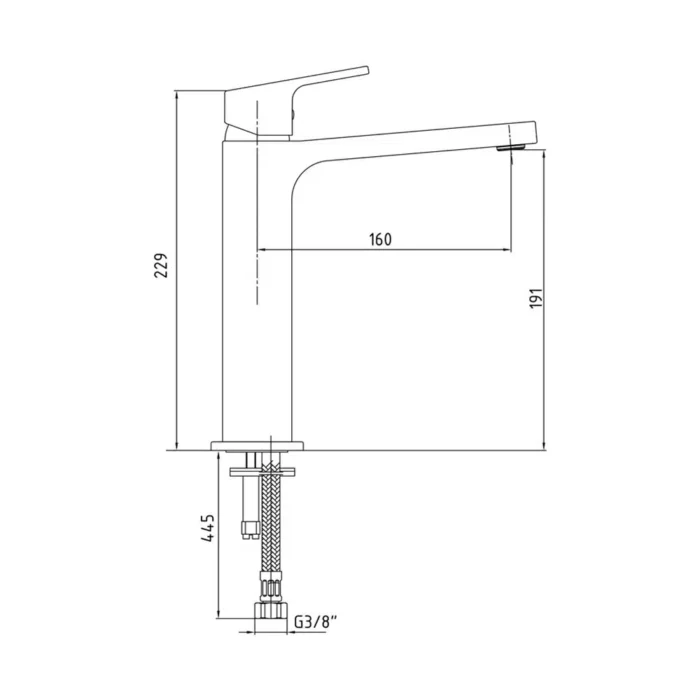 ECA Tiera Orta Boy Lavabo Bataryası - 102188003 - Lavabo Bataryası - 1