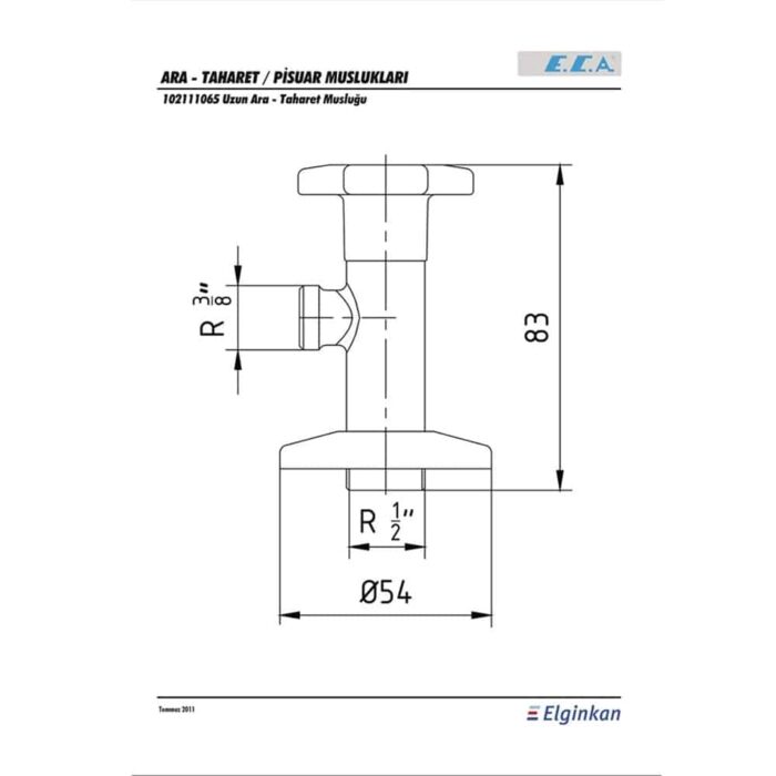 ECA Uzun Ara-Taharet Musluğu - 102111065 - Tahret Muslukları - 1