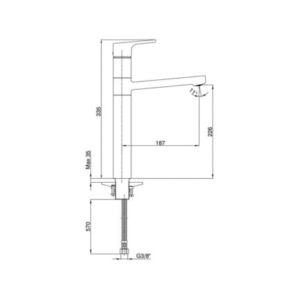 ecaluna yuksek tip lavabo bataryasi al cfe052