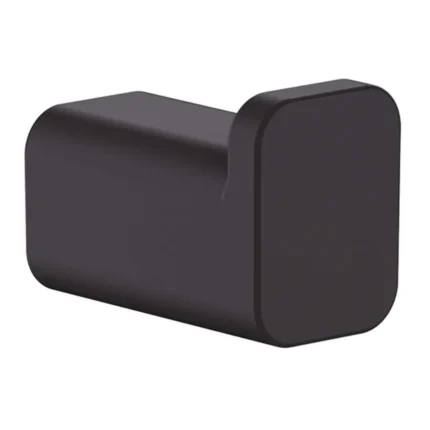 Hansgrohe AddStoris Tekli Askı Satin Siyah - 41742670 - Askılık, Bornoz Askılığı