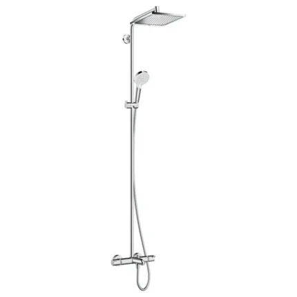 Hansgrohe Crometta E240 Termostatik Duş Kolonu Gagalı - 27298000 - Duş Paneli ve Kolonu, Duş Setleri, Yağmur Duş Sistemleri