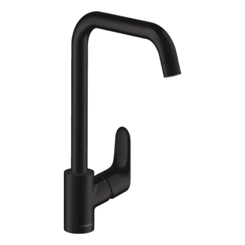 Hansgrohe Focus Eviye Bataryası 260 Mat Siyah - 31820670 - Mutfak Eviye Bataryası