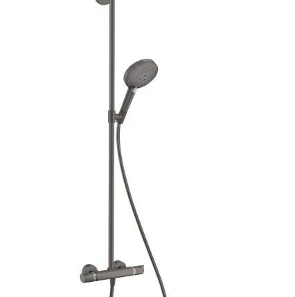 Hansgrohe Raindance Select S 240 1 Jet Termostatik Duş Kolonu Mat Siyah Krom - 27633340 - Duş Paneli ve Kolonu, Duş Setleri