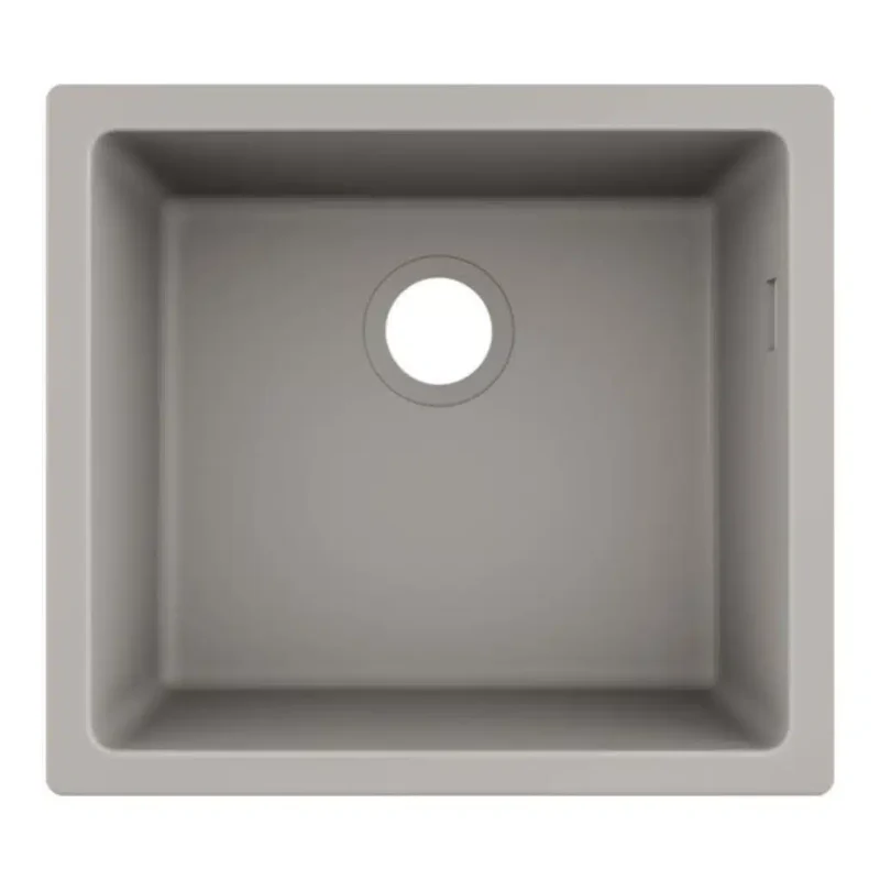 Hansgrohe S510-U450 Tezgah Altı Granit Eviye 450 Beton Grisi - 43431380 - Granit Mutfak Eviyeleri