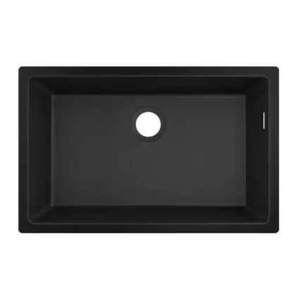 Hansgrohe S510 U660 Tezgah Altı Granit Eviye 660 Grafit Siyahı - 43432170 - Granit Mutfak Eviyeleri